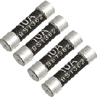 10A UK Mains Plug Fuse (4pk)