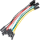 100mm Female to Female Jumper Wires (10pk)
