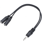 3.5mm Stereo Headphone Y Adaptor Cable