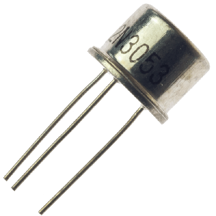 1x orginal Vintage Raytheon 2N3053 RAY NPN Transistor Bipolar NOS Gold Pin 