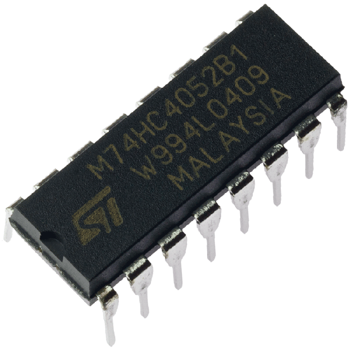 2 x MC14052B DUAL 4 CHANNEL ANALOG MULTIPLEXER/DEMULTIPLE Motorola SO-16 2pcs 