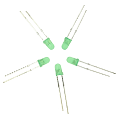 3mm Green LED (5pk)