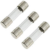 2.5A 250V 5x20mm Fast-Acting Glass Fuse (3pk)