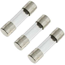 2A 250V 5x20mm Fast-Acting Glass Fuse (3pk)