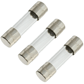 160mA 250V 5x20mm Fast-Acting Glass Fuse (3pk)