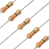 33 Ohm 1/4W 5% Carbon Film Resistor (5pk)