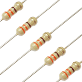 330 Ohm 1/4W 5% Carbon Film Resistor (5pk)