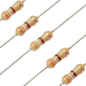 390 Ohm 1/4W 5% Carbon Film Resistor (5pk)