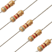 820 Ohm 1/4W 5% Carbon Film Resistor (5pk)