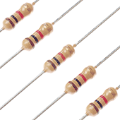 1k Ohm 1/4W 5% Carbon Film Resistor (5pk)