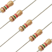 1.5k Ohm 1/4W 5% Carbon Film Resistor (5pk)