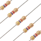 4.7k Ohm 1/4W 5% Carbon Film Resistor (5pk)