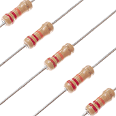 22k Ohm 1/4W 5% Carbon Film Resistor (5pk)