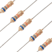 68k Ohm 1/4W 5% Carbon Film Resistor (5pk)