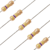 470k Ohm 1/4W 5% Carbon Film Resistor (5pk)