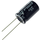 2200µF 35V 20% Radial Electrolytic Capacitor
