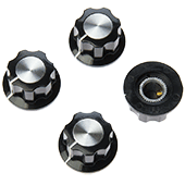 19.5mm Hexagonal Knob With Aluminium Insert (4pk)