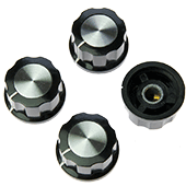 26.8mm Hexagonal Knob With Aluminium Insert (4pk)