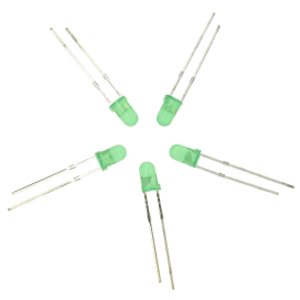 3mm Green LED (5pk)