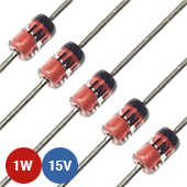 1N4744A 15V Zener Diode (5pk)