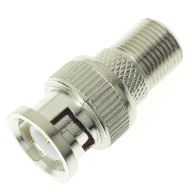 BNC Male Plug to F Connector Female Socket Adaptor