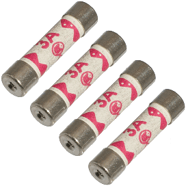 3A UK Mains Plug Fuse (4pk)