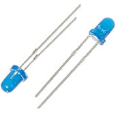 3mm Blue LED (2pk)