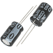 470µF 35V 20% Radial Electrolytic Capacitor (2pk)