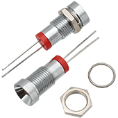 Red Chrome Indicator LED (2pk)