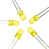 5mm Yellow LED (5pk)