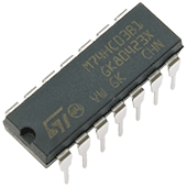 74HC03 Quad 2-Input NAND Gate - Open Collector