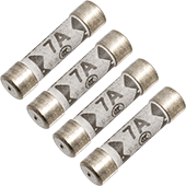 7A UK Mains Plug Fuse (4pk)