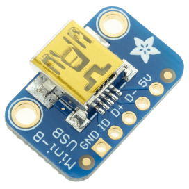 Adafruit USB Mini-B Breakout Board