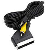 2m Composite & 3.5mm Stereo Jack to Scart cable