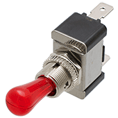 SPST Red Illuminated Toggle Switch 