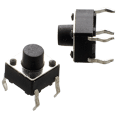 Miniature push button tactile switch (2pk)