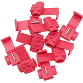 Tap-In Snap Connectors - Red (10pk)