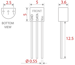 DS18B20 Illustration